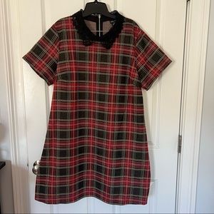 City Chic plaid mini dress